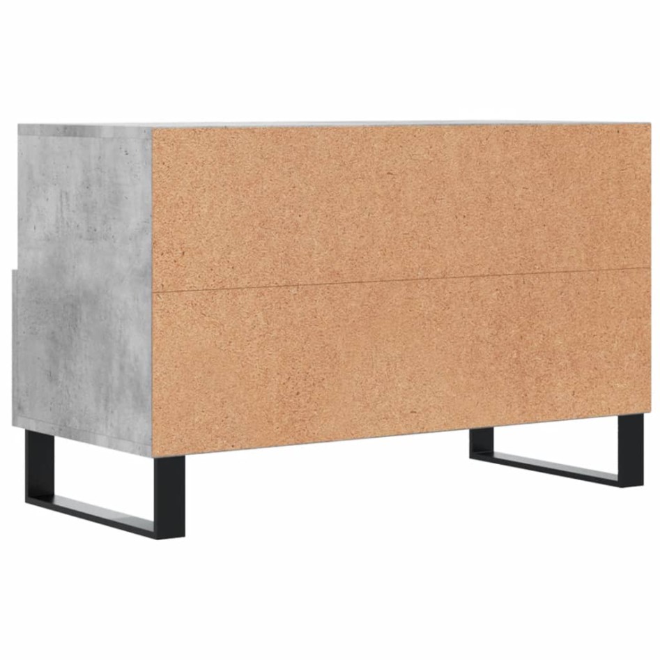 Mueble para TV madera contrachapada gris hormigón 80x36x50
