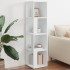 Mueble de esquina madera contrachapada blanco 33x33x132