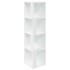 Mueble de esquina madera contrachapada blanco 33x33x132