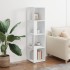 Mueble de esquina madera contrachapada blanco 33x33x132