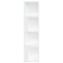 Mueble de esquina madera contrachapada blanco 33x33x132