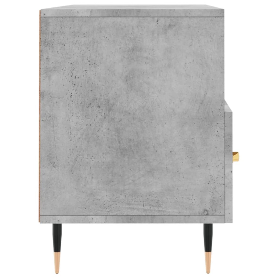 Mueble de TV madera de ingeniería gris hormigón 102x36x50