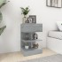 Mesita de noche madera contrachapada gris Sonoma 40x35x65