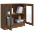 Armario vitrina contrachapada marrón roble 82,5x30,5x80