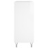 Mueble discos madera contrachapada blanco brillo 84,5x38x89