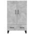 Aparador alto madera de ingeniería gris hormigón 69,5x31x115