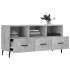 Mueble de TV madera de ingeniería gris hormigón 102x36x50
