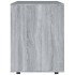 Armario con ruedas madera contrachapada gris Sonoma 60x53x72