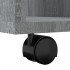 Armario con ruedas madera contrachapada gris Sonoma 60x53x72