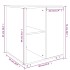 Armario con ruedas madera contrachapada gris Sonoma 60x53x72