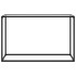 Mesa consola vidrio templado transparente 120x35x75