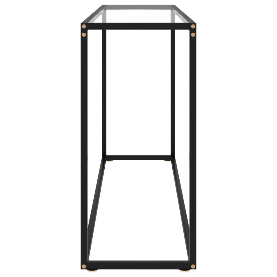 Mesa consola vidrio templado transparente 120x35x75