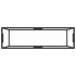Mesa consola vidrio templado transparente 120x35x75