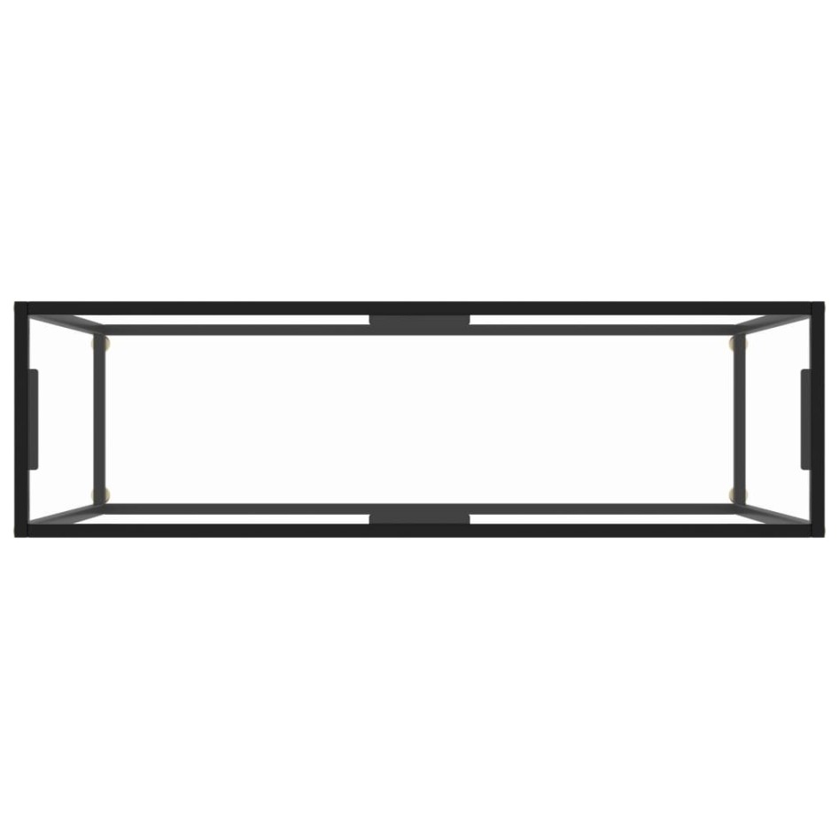 Mesa consola vidrio templado transparente 120x35x75