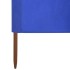 Paravientos de 9 paneles tela azul celeste 1200x120