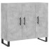 Aparador de madera de ingeniería gris hormigón 90x34x80