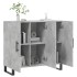 Aparador de madera de ingeniería gris hormigón 90x34x80