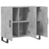 Aparador de madera de ingeniería gris hormigón 90x34x80
