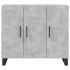 Aparador de madera de ingeniería gris hormigón 90x34x80