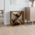 Botellero madera maciza de pino marrón miel 62x25x62