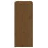 Botellero madera maciza de pino marrón miel 62x25x62