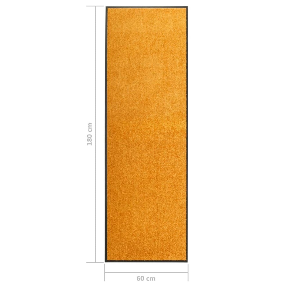 Felpudo lavable naranja 60x180