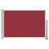 Toldo lateral retráctil de jardín rojo 60x300