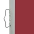 Toldo lateral retráctil de jardín rojo 60x300