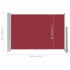 Toldo lateral retráctil de jardín rojo 60x300