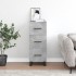 Aparador de madera contrachapada gris hormigón 34,5x34x90