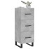 Aparador de madera contrachapada gris hormigón 34,5x34x90