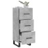 Aparador de madera contrachapada gris hormigón 34,5x34x90
