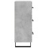 Aparador de madera contrachapada gris hormigón 34,5x34x90
