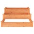 Jardinera arriate madera maciza de abeto marrón 120x120x56
