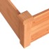 Jardinera arriate madera maciza de abeto marrón 120x120x56