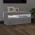 Mueble de TV con luces LED gris Sonoma 90x35x40