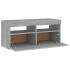 Mueble de TV con luces LED gris Sonoma 90x35x40