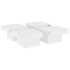 Mesa de centro madera contrachapada blanco 90x90x28