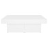 Mesa de centro madera contrachapada blanco 90x90x28