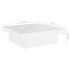 Mesa de centro madera contrachapada blanco 90x90x28