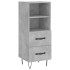 Aparador de madera contrachapada gris hormigón 34,5x34x90