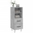 Aparador de madera contrachapada gris hormigón 34,5x34x90
