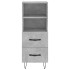 Aparador de madera contrachapada gris hormigón 34,5x34x90