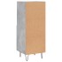 Aparador de madera contrachapada gris hormigón 34,5x34x90