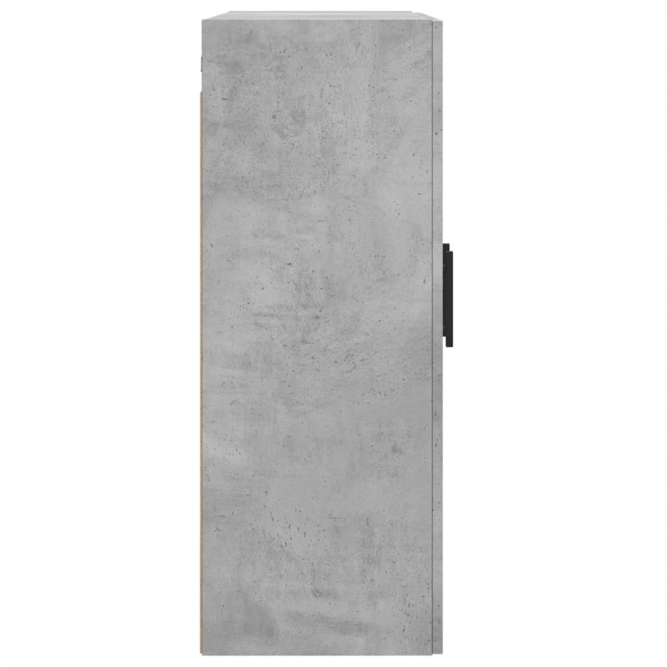 Armario de pared madera ingeniería gris hormigón 69,5x34x90