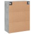 Armario de pared madera ingeniería gris hormigón 69,5x34x90