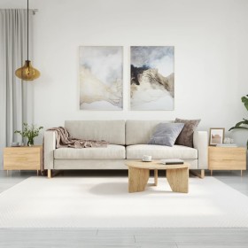 Mesas de centro 2 uds madera ingeniería roble Sonoma