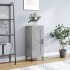 Aparador de madera contrachapada gris hormigón 34,5x34x90