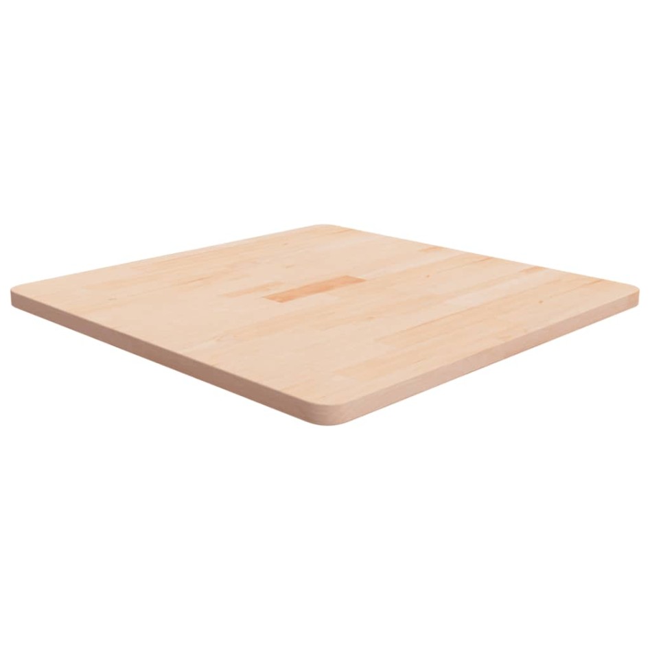 Tablero de mesa cuadrada madera de roble sin tratar