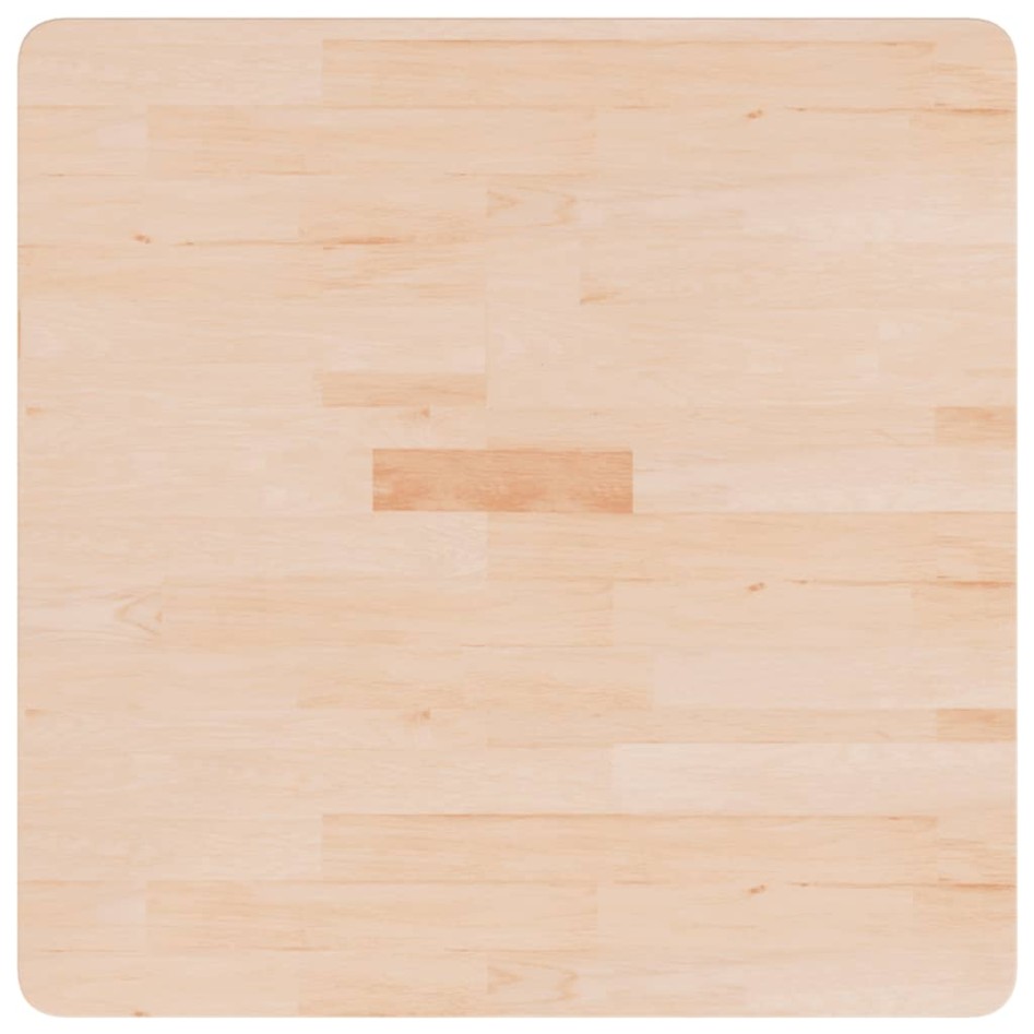 Tablero de mesa cuadrada madera de roble sin tratar